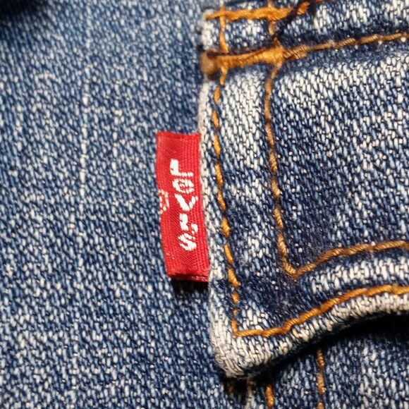 Levi's Trucker Jacket Women's Size 3X Faux Fur Collar Cuffs Quilt Lined Jean - Picture 5 of 15